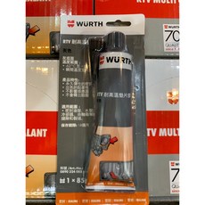 WURTH 福士 RTV 耐高溫墊片膠 灰色 密封膠 85g, 1個