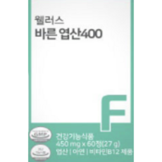웰러스 바른 엽산400, 60정, 1개