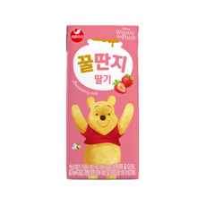 서울우유 딸기 꿀딴지, 180ml, 3개