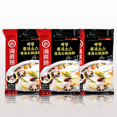 하이디라오 백탕 훠궈소스 / 중국 샤브샤브 마라탕, 110g, 3개