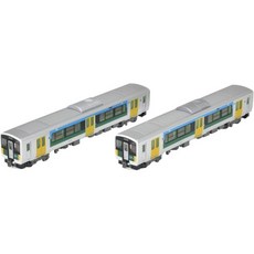 10497486 기차 기관차 열차 모형 철도 컬렉션 철코레 JR키하 E130형 100번대 쿠루리선 색상 2량 세트 디오라마 용품, 10497486 기차 기관차 열차 모형 철도 컬렉션 철