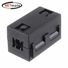 강원전자 넷메이트 고주파 노이즈 필터(페라이트 코어/6.5mm/블랙) NM-NF65N, 1개