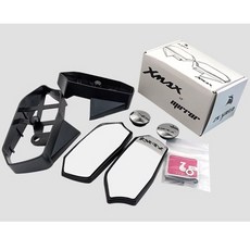 XMAX300改裝前移後視鏡 大視野防眩暈反光鏡 機車後照鏡 後視鏡, 1個, 23-24年Xmax300前移後視鏡一對