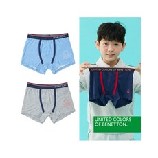 [백화점 정품] 베네통 언더웨어 아동내의 남아 편안한 저자극 내구성좋은속옷 베이직 드로즈
