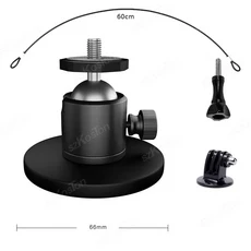 호환 GoPro 13 9 Insta360 X4 GO DJI 오즈모 액션 5 카메라 용 금속 강력한 자석 자동차 흡입 흡착기 마운, 01 범용, 01 CHINA, 04 M SIZE Kit B