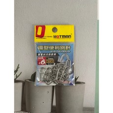 魚太子 DHMBINGO 環型便利別針 環型設計 高強度材質 防腐蝕 海釣 船釣 路亞 岸拋 釣魚別針, 1個, 6號