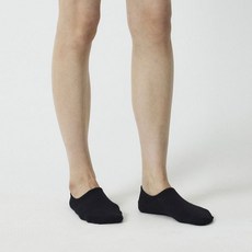 [JAJU] 자주 여 코튼 하이컷 페이크 삭스 5족_블랙