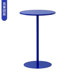 원형 카페테이블 인테리어 소형 식탁 대형 테라스 탁자 커피숍 디저트테이블 업소용 가구, 클라인 블루, 48x48x56cm, 3박스
