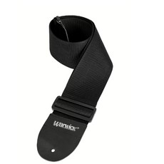 Warwick 尼龍貝斯背帶 黑色 8公分寬, 1個, RST NB WARWICK B