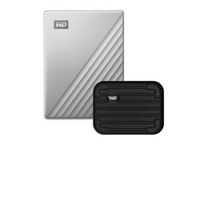 WD My Passport Ultra Type C 휴대용 외장하드 + 파우치, 4TB, Silver 실버