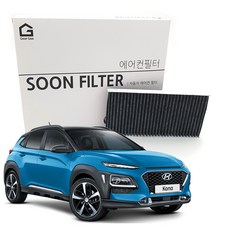 기어가 숯 알갱이 활성탄 1세대 코나 (17년~22년) 에어컨필터, 1개, 일반-H21L