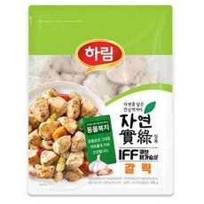 하림 맛있는 헬스 건강식단 자연실록 동물복지 IFF 큐브닭가슴살(갈릭) 500g, 1개