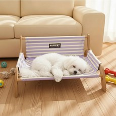 Tinduo 사계절 겸용 애견용 행군침대 강아지용 사계절침대 현공침대 애완 소파, 1개, 자주색