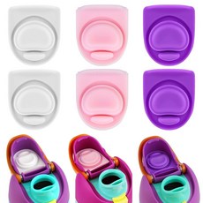 ECLATIS ZON 온BB2E(넓음) Owala Fr2E(넓음)Sip 680.4g24온스 946.4ml32온스 물병 뚜껑 삽입 캡 고무 씰 부품 400/19/24/32/40, 스토퍼 6팩, 화이트+핑크+퍼플 키트