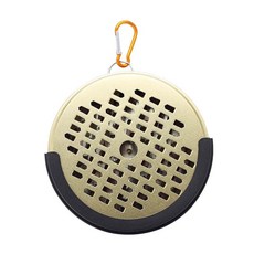 야외 휴대용 허리걸이 모기향 상자 뚜껑 포함 안전 낚시용 받침대, 2개입 반고무 골드 등산