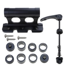 자전거 퀵 릴리스 포크 마운트 블록 로드 바이크 포크 마운트(어댑터 포함), Black