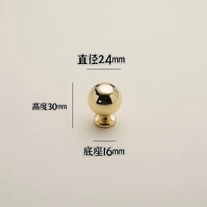 金色拉手 歐式復古鋅合金櫃門把手 PVD亮金實心單孔抽屜, pvd亮金款 不掉色實心 ,小南瓜, 1個