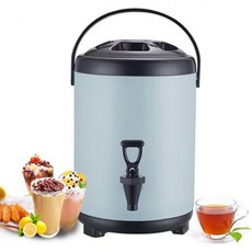 BbteK6L 8L 10L 12L 반 보일러 온냉수 디스펜서 스테인리스 차 온수 수도꼭지 휴대용 손잡이 대용량 밀폐 케이터링 오피스 호텔 파티 색상 옐로우 사이즈, Onecolor