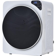 의류 건조기 8.8파운드(4kg) 건설 필요 없음 가정용 소형 컴팩트 조용한 디자인 타이머 소독제 드럼 다리미 건조기 전용 혼자 사는 것 어린이용 바위 A, white, 4KG