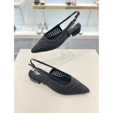 고세 여성 2.5cm 메쉬 포인티드토 슬링백힐 JZO5S029P392005558 3238692