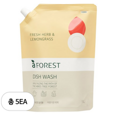 에이포레 후레쉬허브 주방세제, 단품, 5개