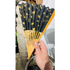 汪可紅 玉竹文玩摺扇 9.5寸 絲滑開合, 如圖所示, 1個