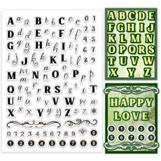 DIY 핸드메이드 PVC 투명 스탬프 엽서 관련 패턴 카드만들기 스크랩북 소품 데코 시트 1장 21x14.8cm, 자모