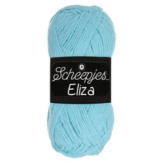 Scheepjes Eliza Yarn 100 g (3.5 oz) – Shade 201 Bouncy Ball Green/Yellow Polyester US 8 (5 mm), Turquoise