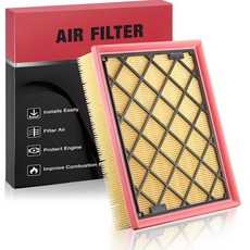 BDFHYK CA10500 엔진 에어 필터 볼보 S60 S80 V60 V70 XC60 XC70 2008-2016 3.0L 3.2L와 호환 교체 # 3074534, CA11480