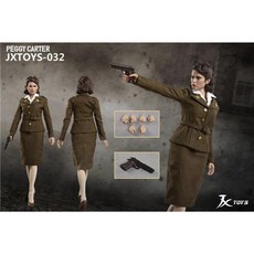 JXTOYS -032 卡特 佩吉 特工 美國隊長 非 HOT TOYS MMS281 MMS350 MMS24, 1個