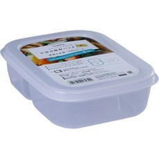 冰箱四格收納保鮮盒-02.深型兩格680ml【CC0420】, 1個, 1個裝
