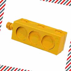 산업용 황색 3구 콘센트 보호커버 콘센트안전커버 뽑기편한 감전방지커버 이물질방지커버