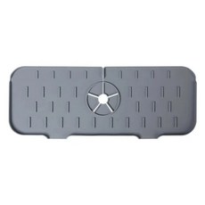 수도꼭지 흡수 패드 실리콘 드레인 주방 싱크 가드 스플래시 캐치 수조, 37X13 5cm, gray