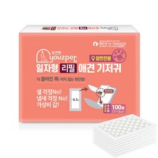 유즈펫 일자형 강아지 기저귀 100p, 초소형, 100개입, 1개
