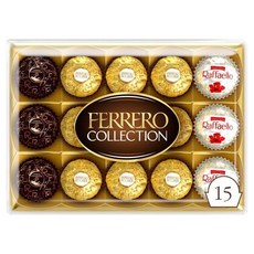영국 페레로 로쉐 Ferrero Rocher Collection Chocolate 초콜렛 15pcs 프랄린 기프트 박스, 172g, 6개