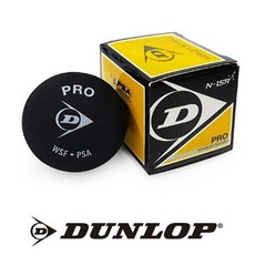 던롭 스쿼시볼 블랙 낱개 PRO 스쿼시공공, 없음, 1개