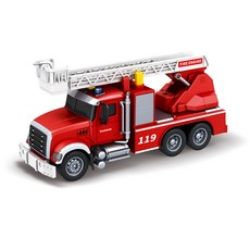 風車圖書 FOOD超人 擬真聲光消防雲梯車