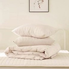 Anyshop 纖維四季被, 米膚色 - 100%極細纖維,S 現貨【單人150 x 200 cm】