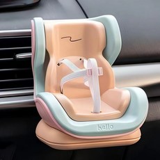 앵무새 햄스터 카시트 그네 외출용 고정 장난감 차량 시트 안전 그레이, C. 자몽 색상 자석 베이스 + 공기 배출구 클립 +