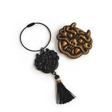 도깨비몰드 석고 레진용 불국사 자하문 문고리 귀면, 고리형