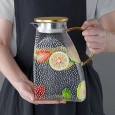 玻璃冷水壺 1500ml 大容量 家用 套裝, 1500ml小冰箱壺, 1套