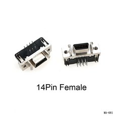 커넥터 핀 플러그 야스카와 델타 서보 모터 드라이브 제어, 색상: 1. 14Pin Female, 1개