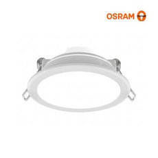 오스람 LED 다운라이트 3인치 8W 플리커프리, 1개, 주백색 4000K 아이보리빛