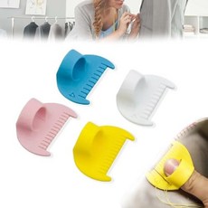 엣지 스티치 잠금 및 재봉 게이지 세트 - 스트레이트 커브드 솔기 DIY 수선 초보자 취미자 전문 하수구용 바늘 퀼팅 자이중 실 3mm, Double thread 4 mm