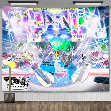 벽걸이 배경 장식 포스터 태피스트리 침실 333 블레이드 힙합 앨범 아트 파티 음악, BGT5251, 95X73CM, 1개