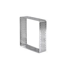 천공 무스 링 스테인리스 스틸 케이크 몰드 사각 베이킹 도구 장식 몰드 주방 액세서리 4가지 사이즈, 06, 1개