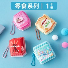 tensoo 造型便利貼 創意卡通便簽記事貼, 1個, 零食系列
