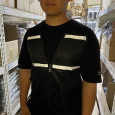 안전망사반사조끼 작업복용 블랙105