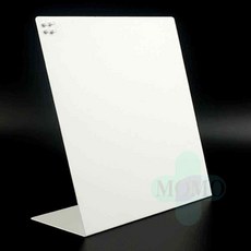 모모 L형 스틸 스탠딩 보드판 A4 자석부착가능, 검정