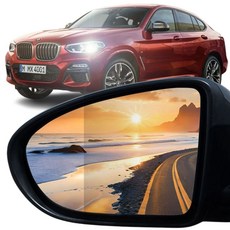 내일도착 사각지대해소 와이드 광각 거울 순정교체형 유리 BSD 측후방감지기 적용가능, 2개, BMW X4 G02 (18~)(BSD)
